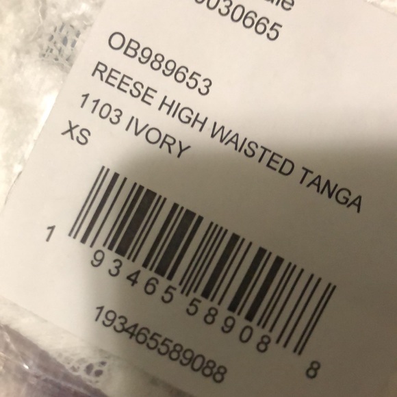 Free People Ivory High Waisted Tanga Panties NEW - Picture 9 of 11